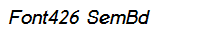 Font426 SemBd